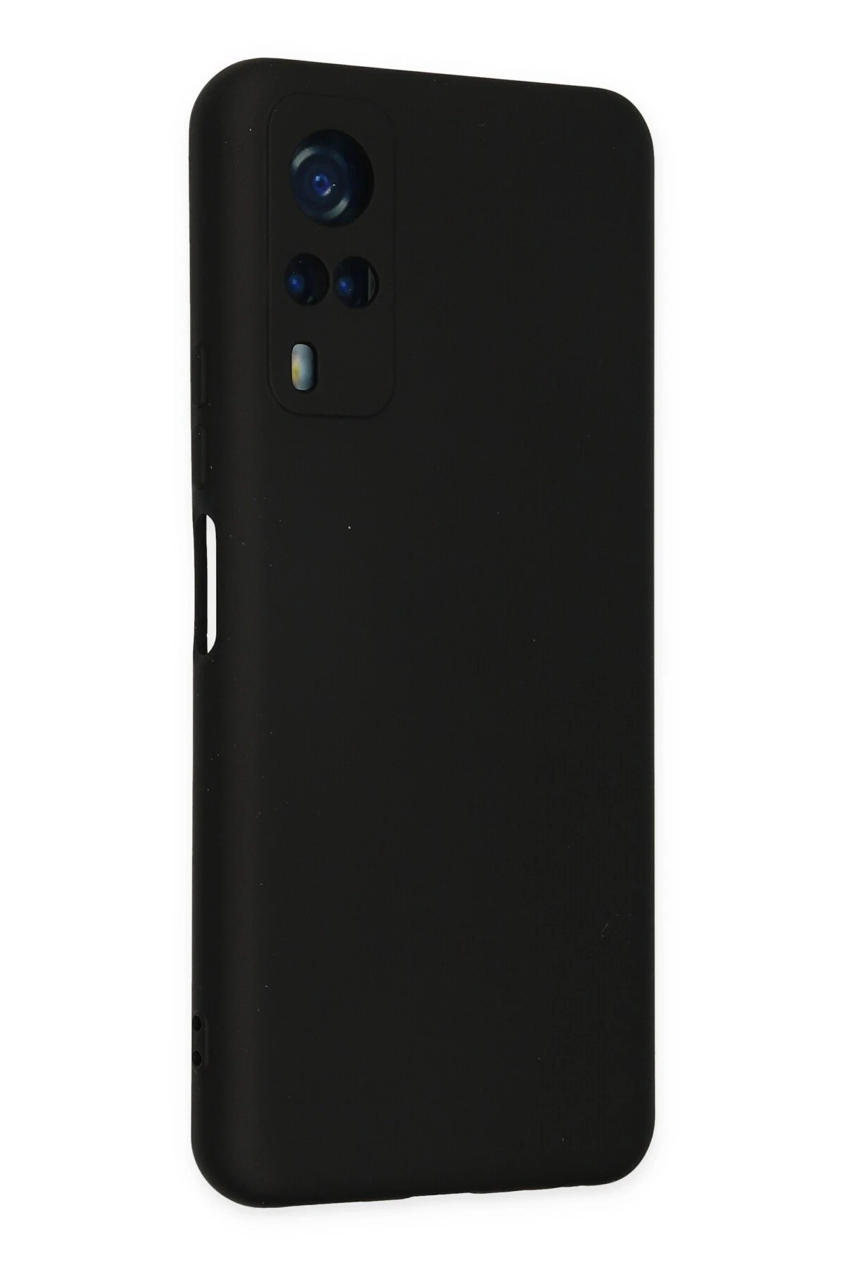 Newface Vivo Y53S Kılıf Nano içi Kadife Silikon - Siyah