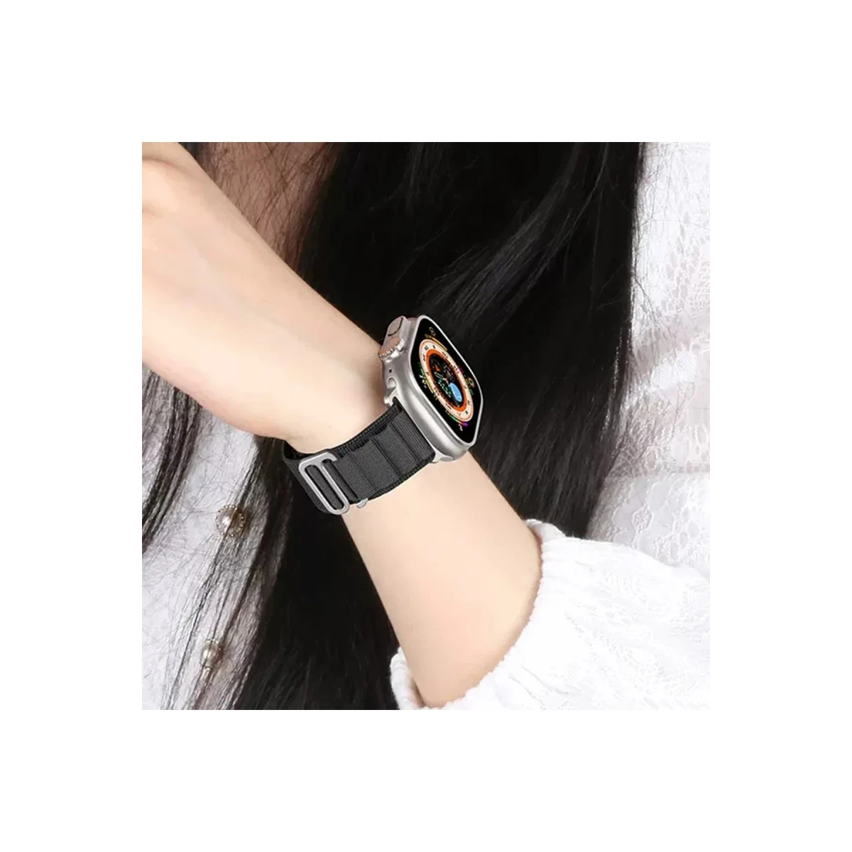 Newface Apple Watch 42mm Mountain Kordon - Siyah — görsel 8