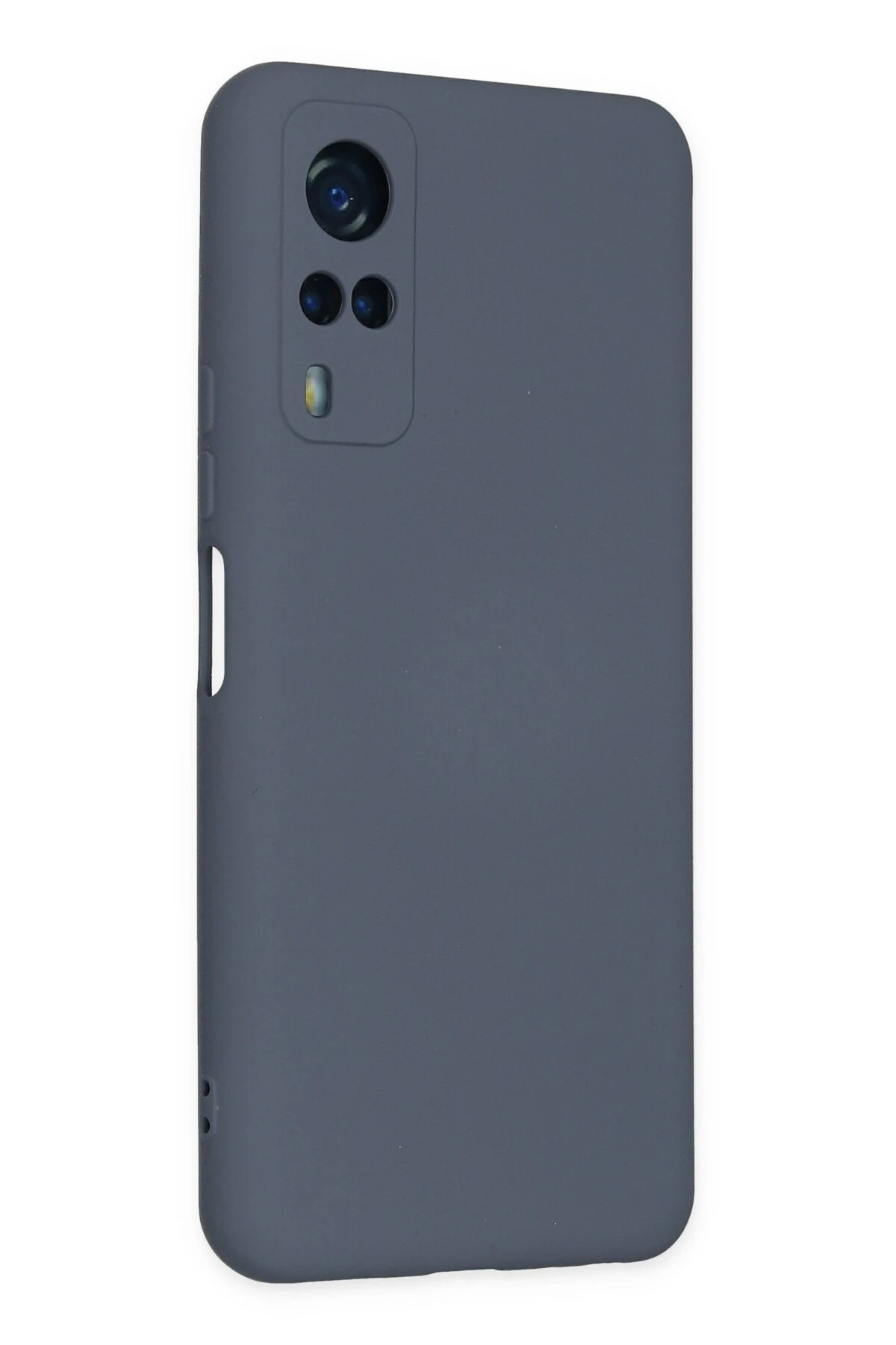 Newface Vivo Y53S Kılıf Nano içi Kadife Silikon - Gri