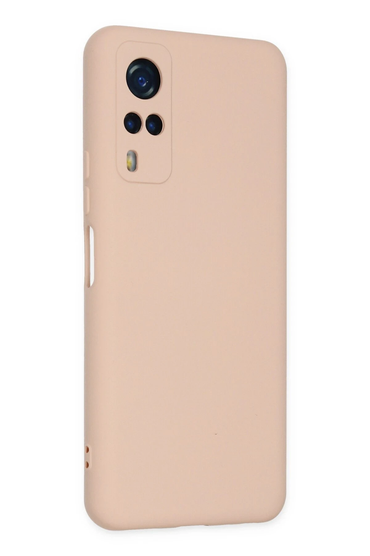 Newface Vivo Y53S Kılıf Nano içi Kadife Silikon - Pudra