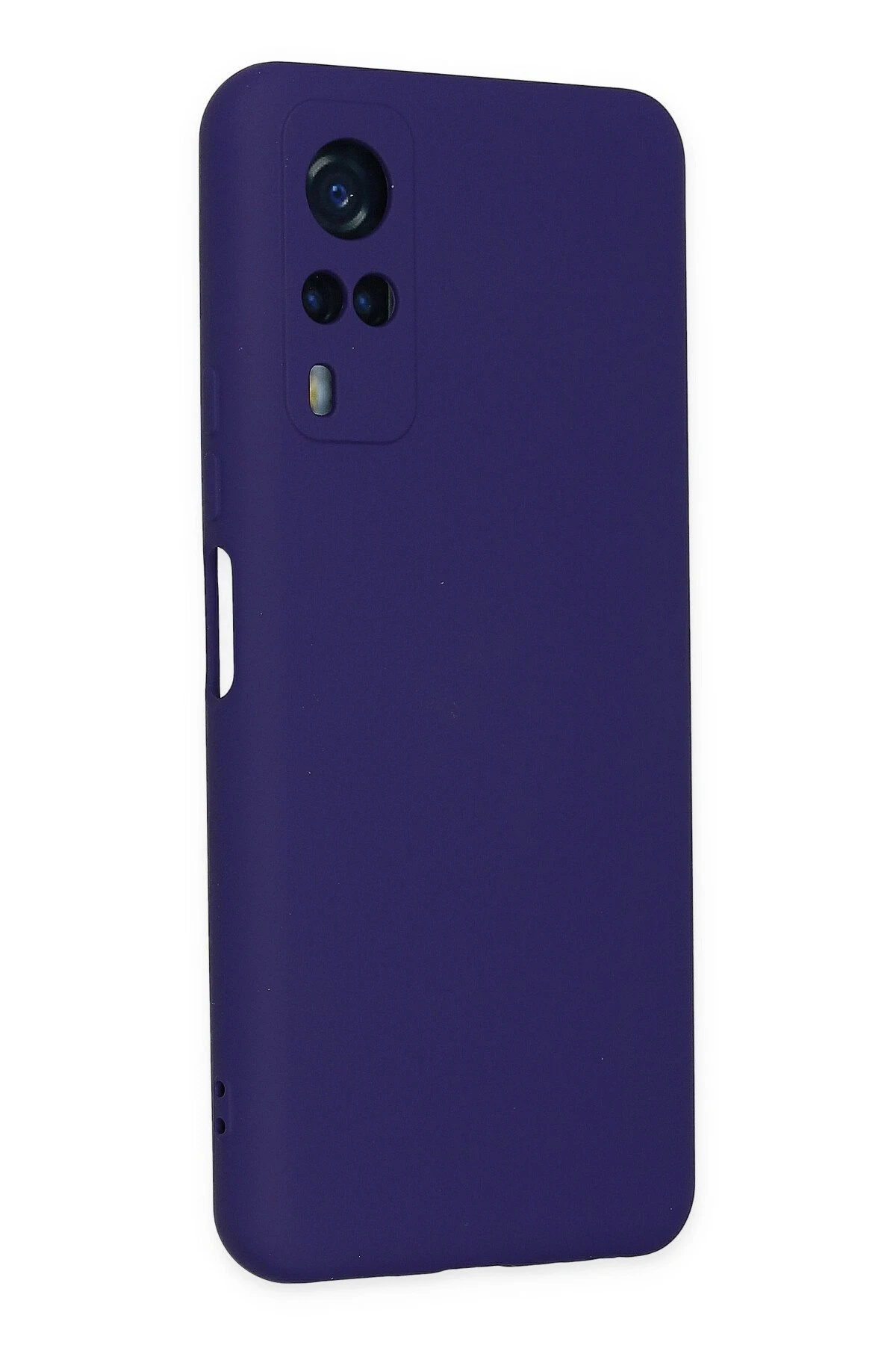 Newface Vivo Y53S Kılıf Nano içi Kadife Silikon - Mor
