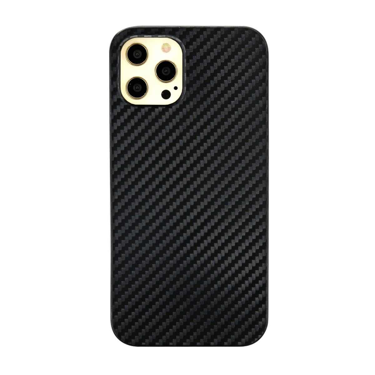 Newface Apple iPhone 12 Pro Max Kılıf Karbon PP Silikon - Siyah — görsel 7