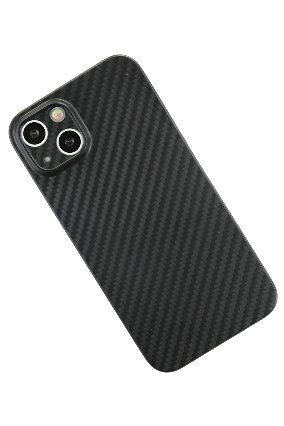 Newface Apple iPhone 13 Kılıf Karbon PP Silikon - Siyah — görsel 2