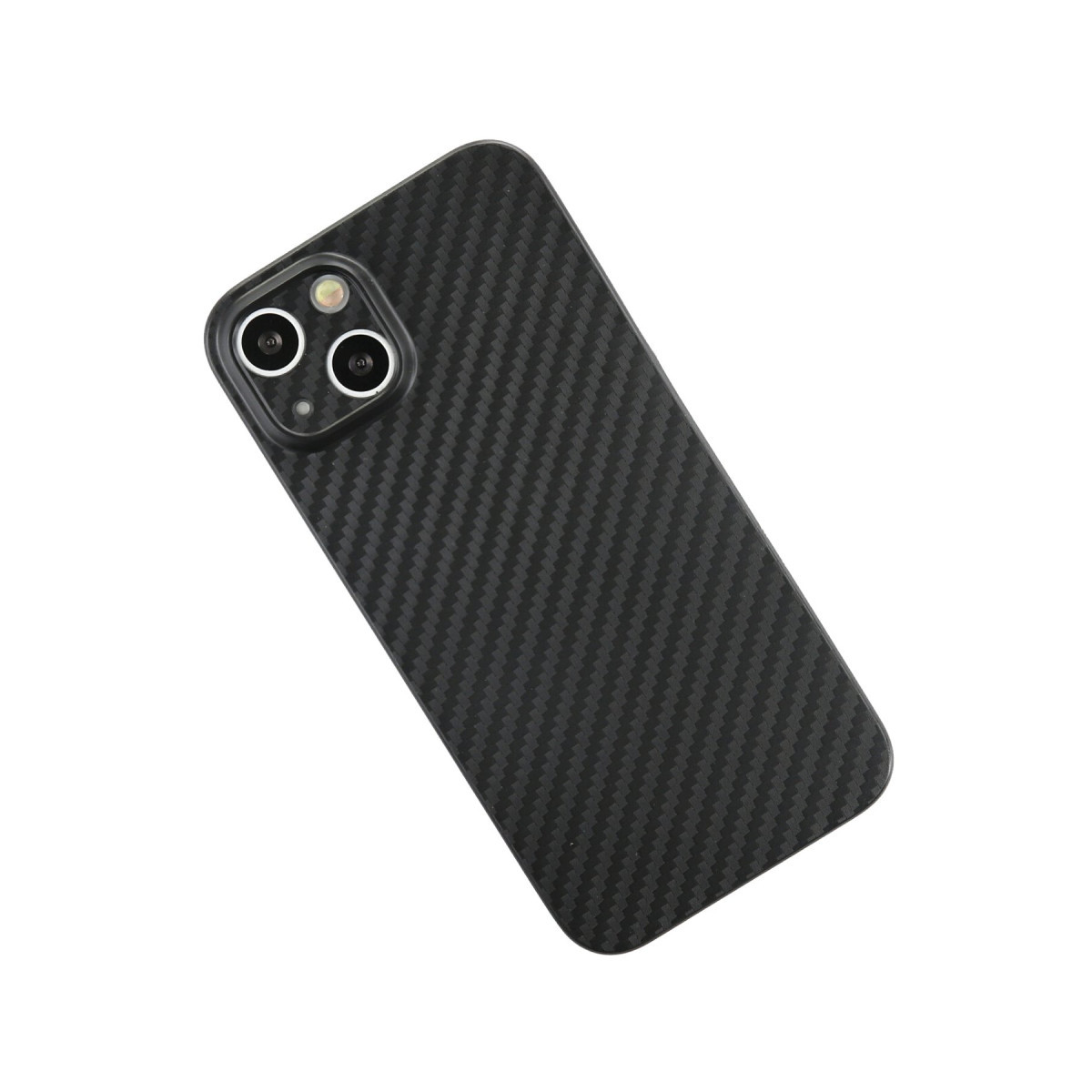 Newface Apple iPhone 13 Kılıf Karbon PP Silikon - Siyah — görsel 8