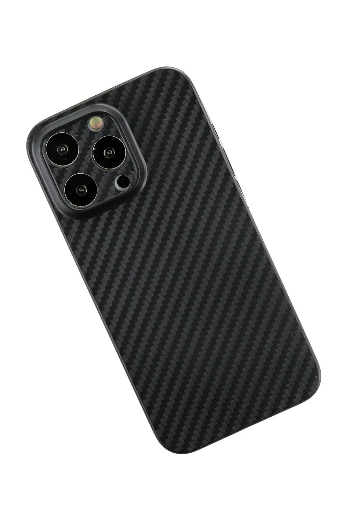 Newface Apple iPhone 13 Pro Kılıf Karbon PP Silikon - Siyah — görsel 2