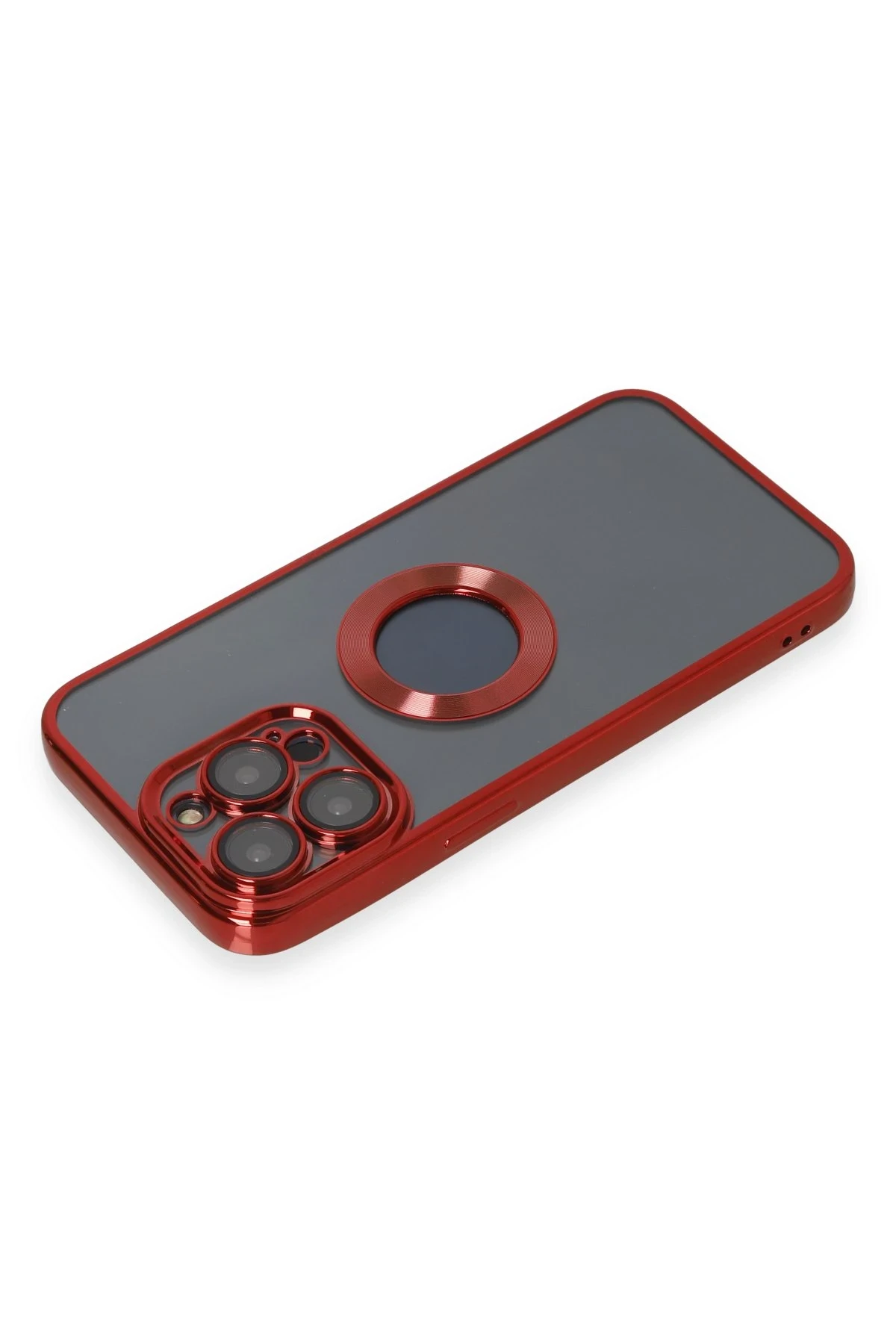 Newface iPhone 14 Pro Kılıf Slot Silikon - Kırmızı