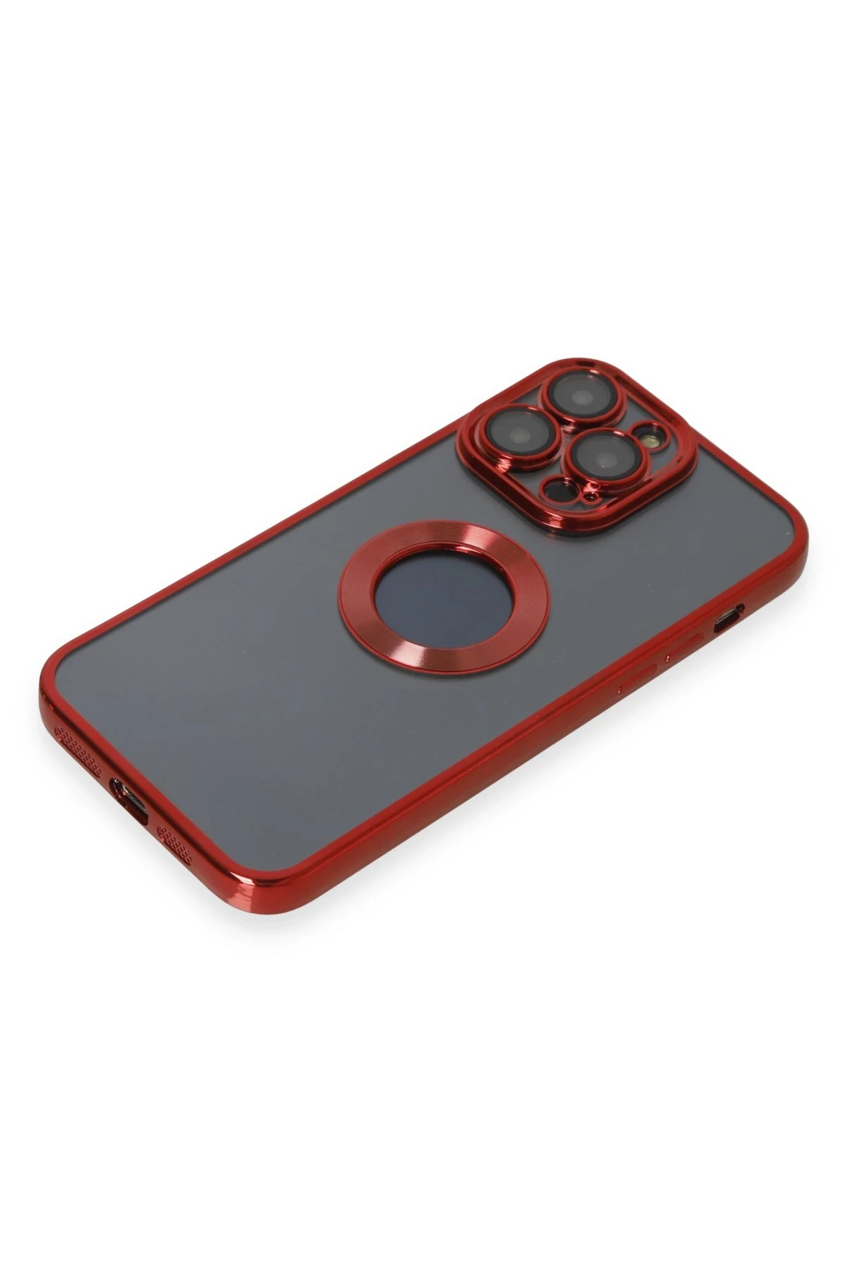 Newface iPhone 14 Pro Kılıf Slot Silikon - Kırmızı