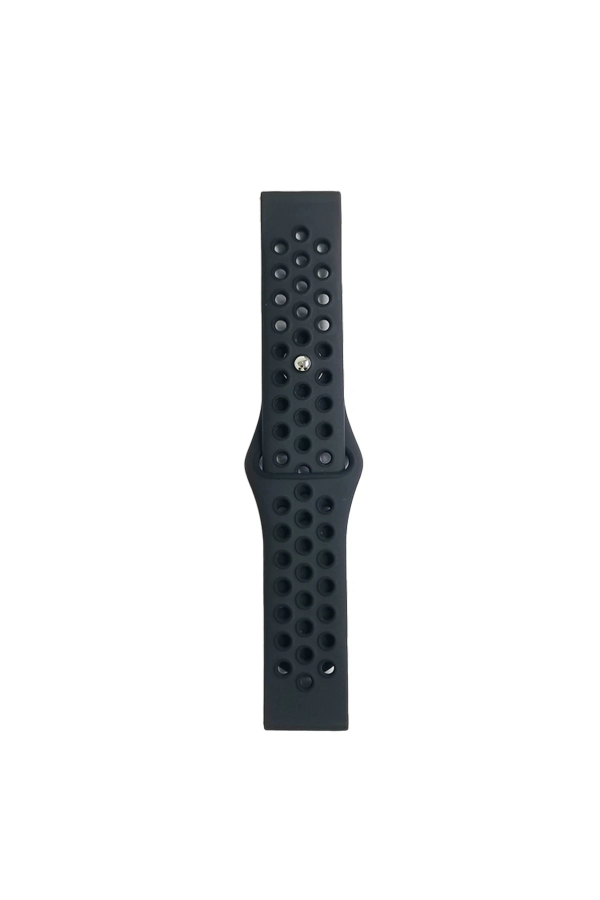 Newface Watch 20mm Spor Delikli Kordon - Siyah-Füme