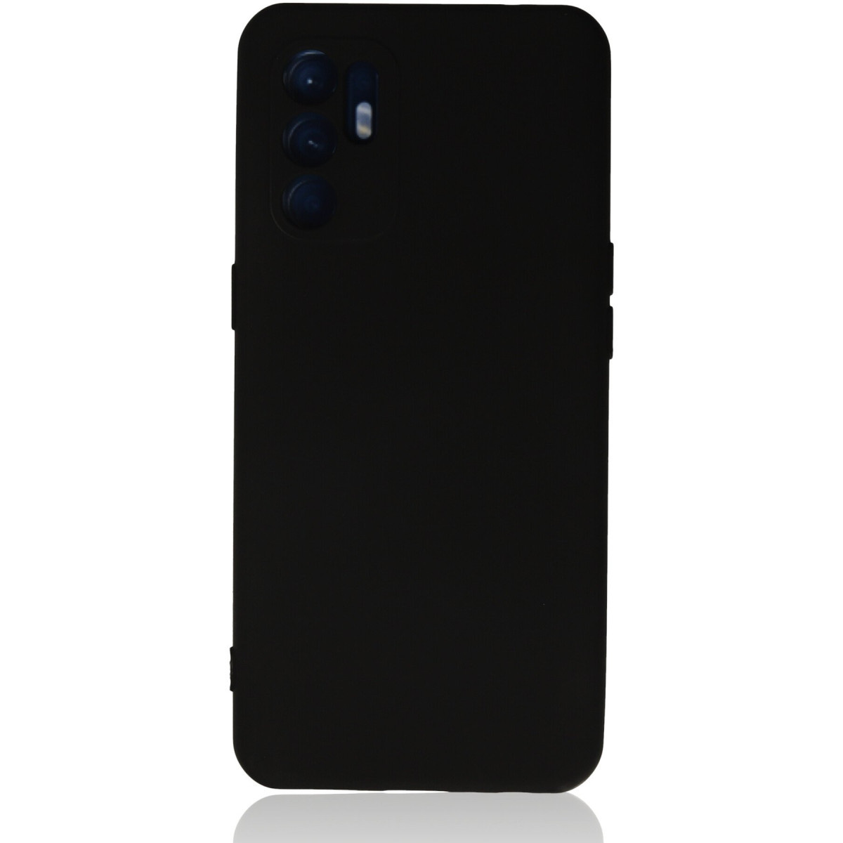 Newface Oppo Reno 6 Kılıf Nano içi Kadife Silikon - Siyah — görsel 7