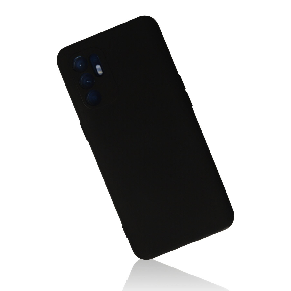 Newface Oppo Reno 6 Kılıf Nano içi Kadife Silikon - Siyah — görsel 8