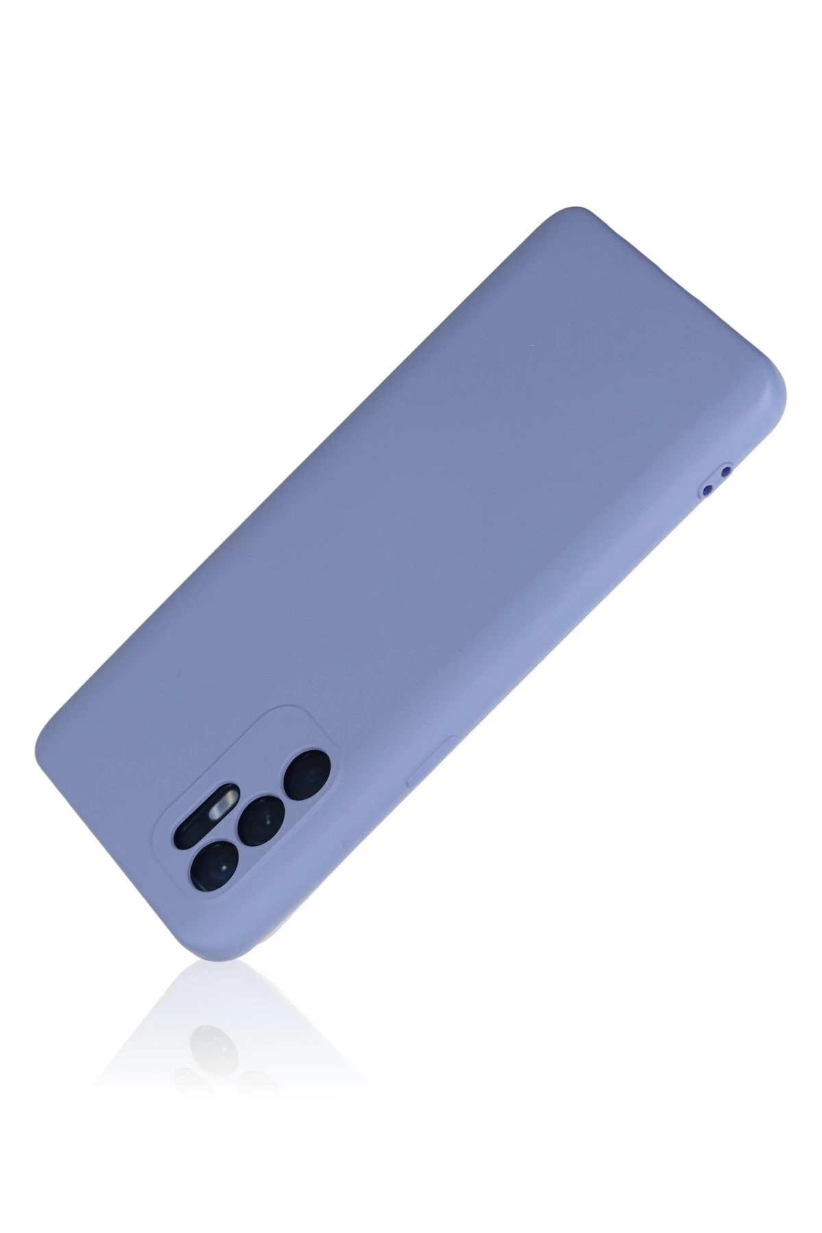 Newface Oppo Reno 6 Kılıf Nano içi Kadife Silikon - Lila