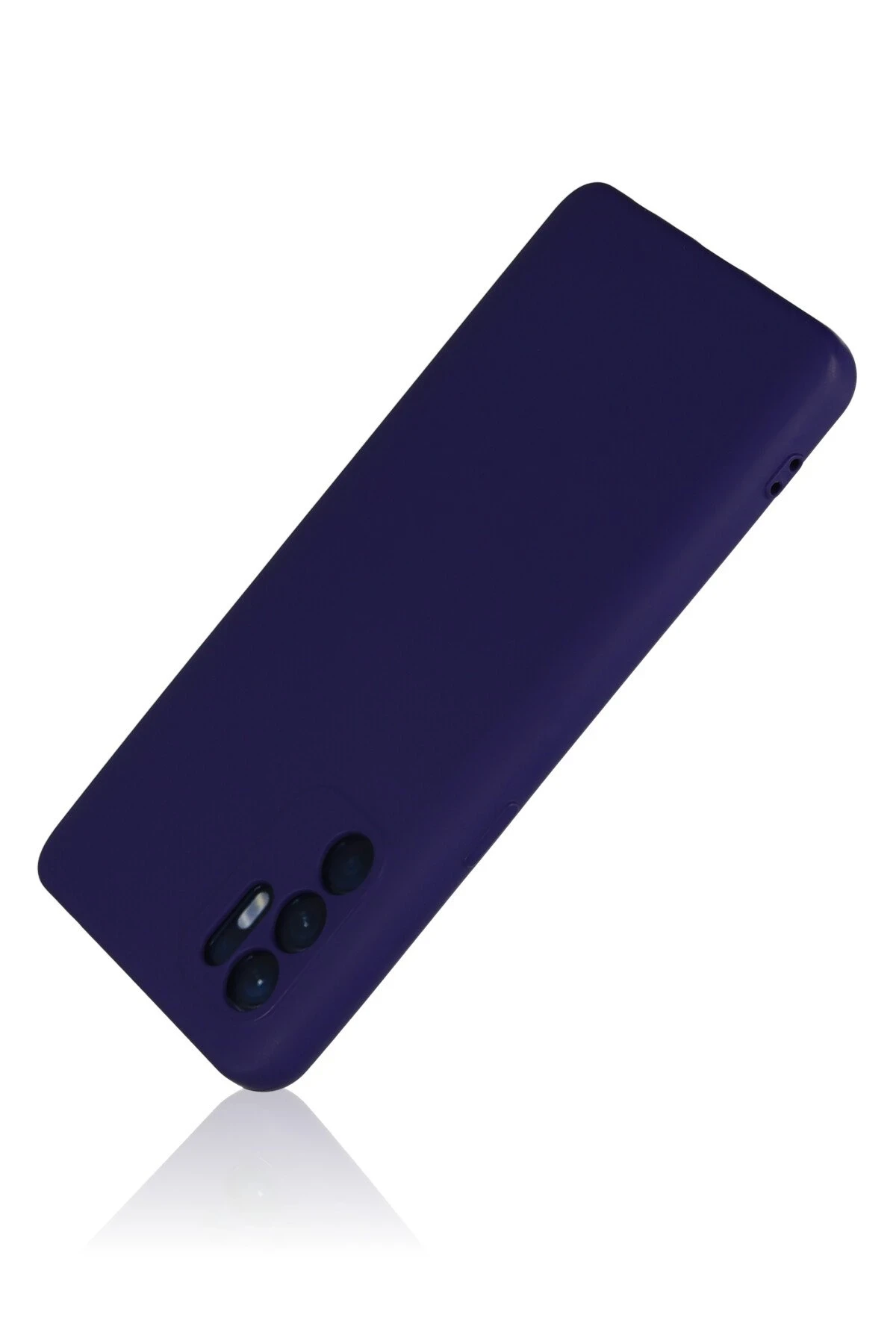 Newface Oppo Reno 6 Kılıf Nano içi Kadife Silikon - Mor