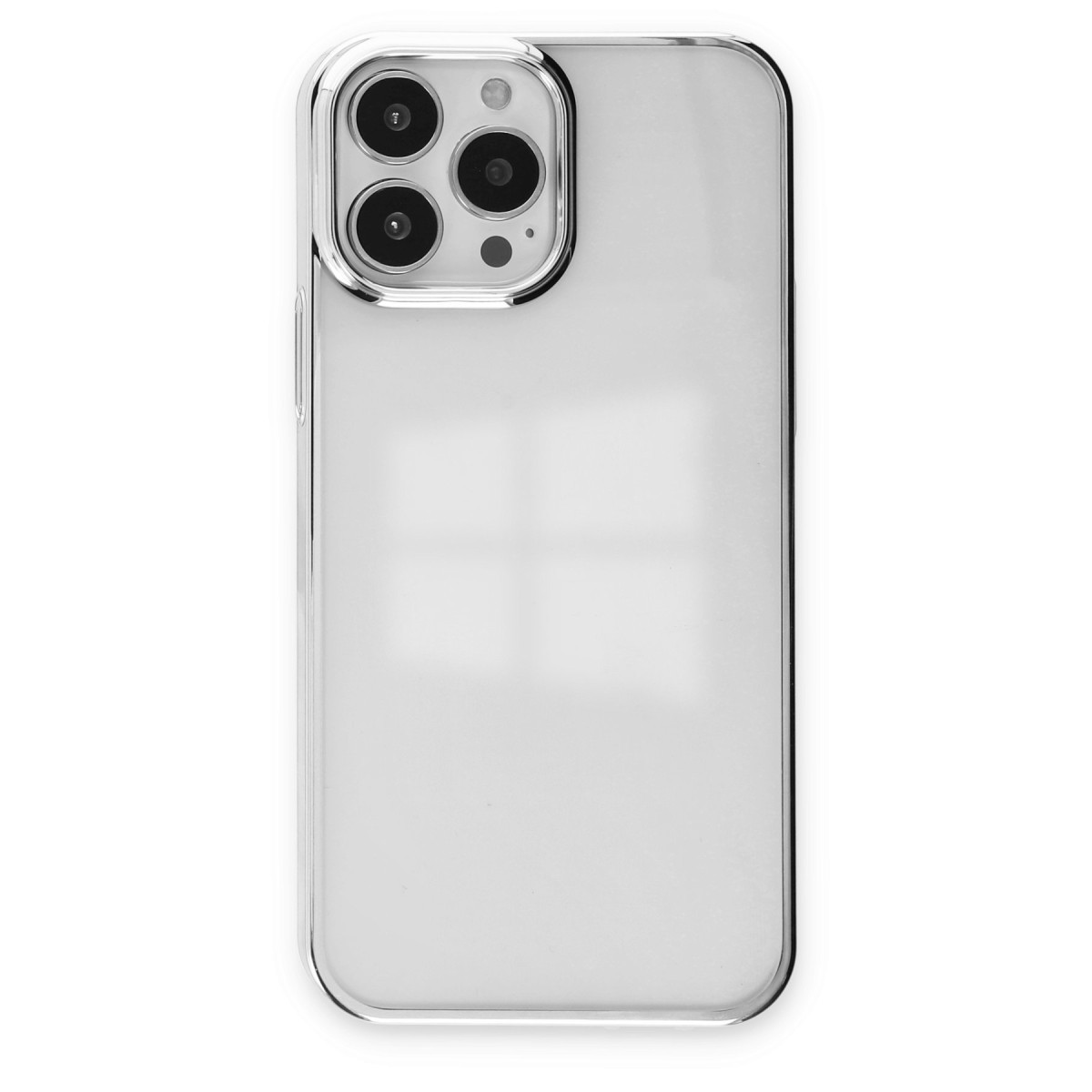 Newface Apple iPhone 13 Pro Max Kılıf Element Silikon - Gümüş — görsel 7
