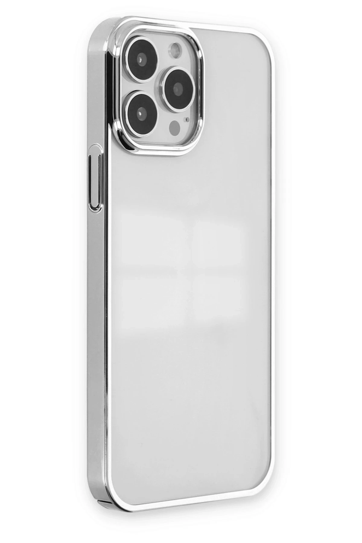 Newface Apple iPhone 13 Pro Max Kılıf Element Silikon - Gümüş — görsel 2