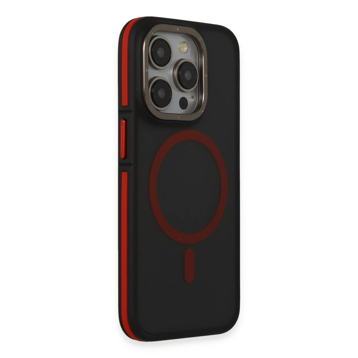 Joko Apple iPhone 15 Pro Max Rocky Magsafe Kapak - Siyah-Kırmızı — görsel 6