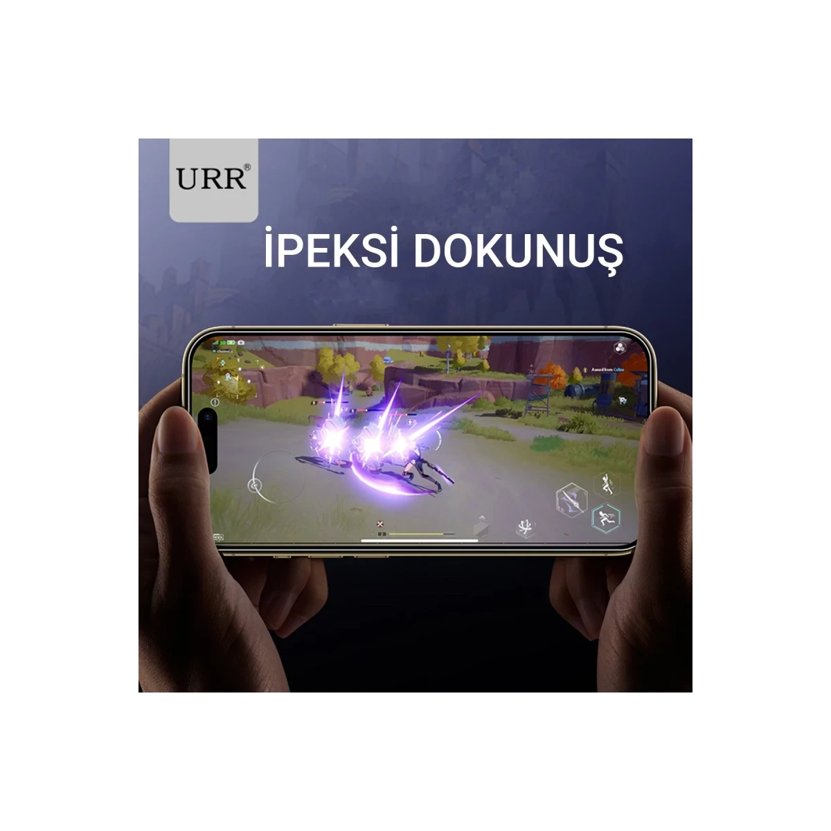 URR Apple iPhone 14 Pro HD Privacy Cam Ekran Koruyucu - Siyah