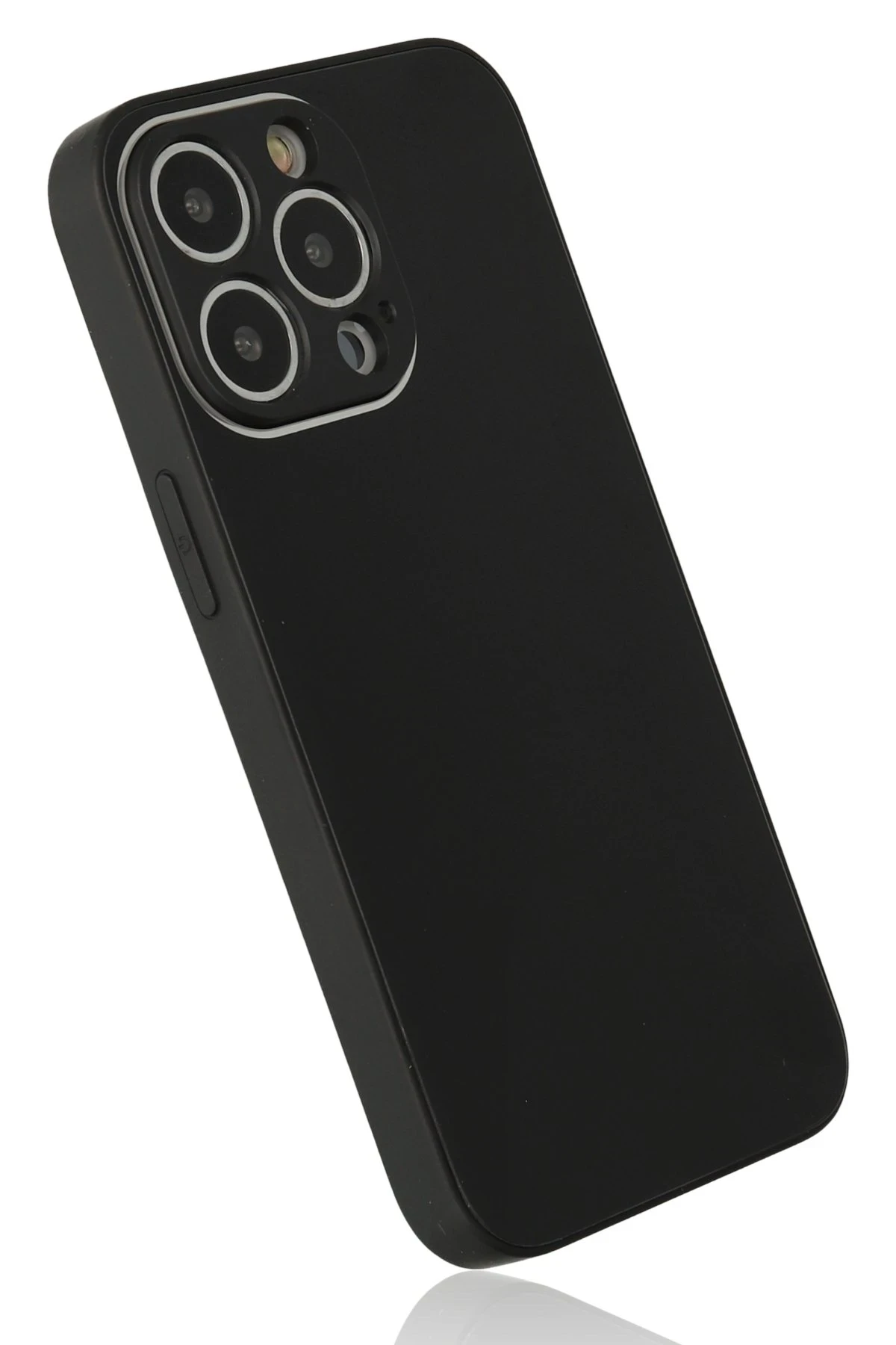Newface Apple iPhone 13 Pro Kılıf Glass Kapak - Siyah — görsel 3