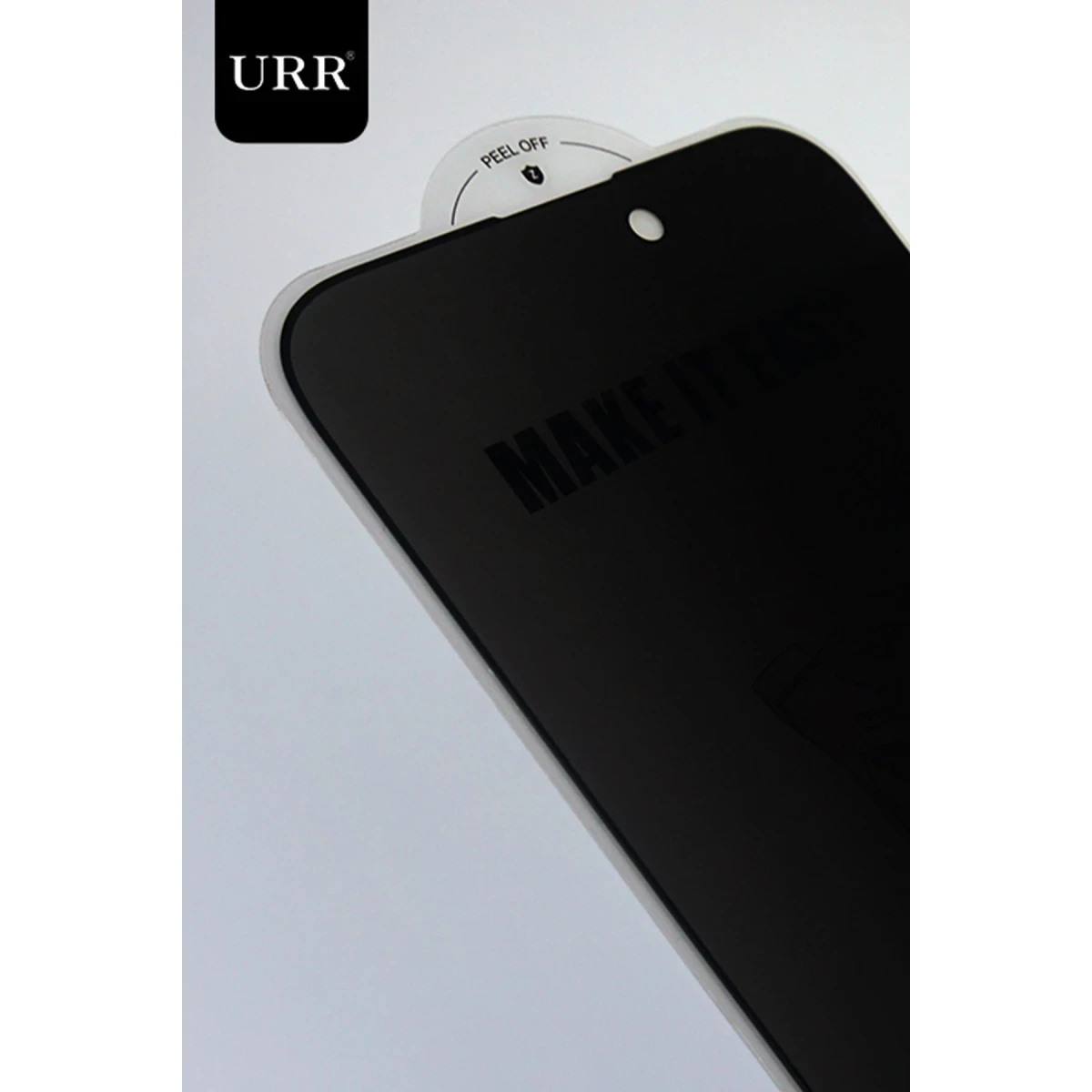 URR Apple iPhone 14 Pro Matte Privacy Cam Ekran Koruyucu - Siyah