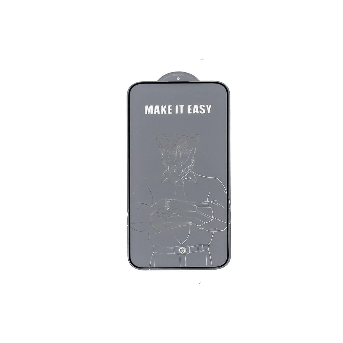 URR Apple iPhone 14 Pro Max 2.5D Antistatik Silkscreen Cam Ekran Koruyucu - Siyah