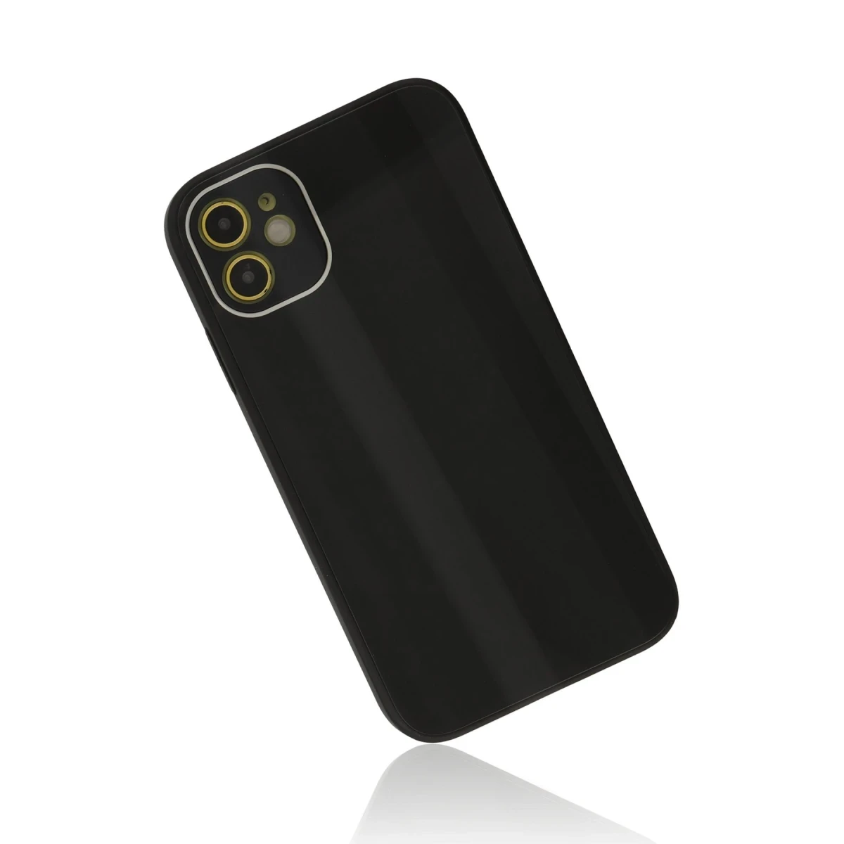 Newface Apple iPhone 12 Kılıf Glass Kapak - Siyah — görsel 7