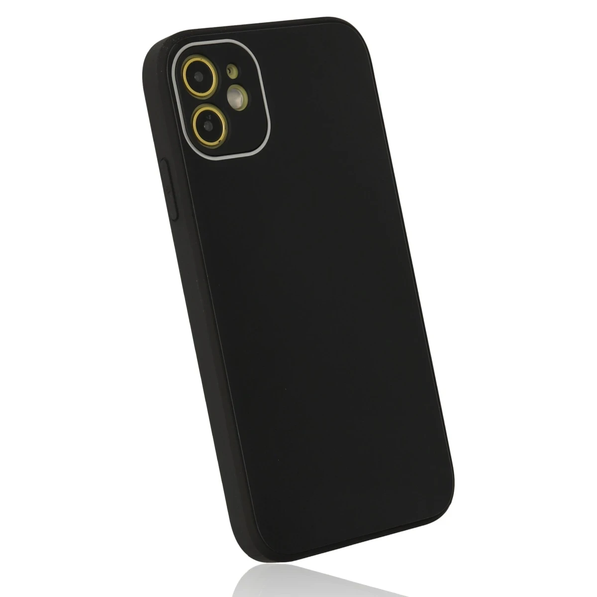 Newface Apple iPhone 12 Kılıf Glass Kapak - Siyah — görsel 8