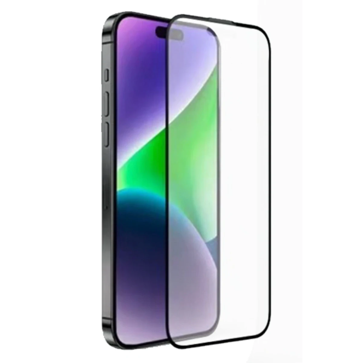 URR Apple iPhone 15 Pro Max 3D Matte Antiglare Resin Edge Cam Ekran Koruyucu - Siyah