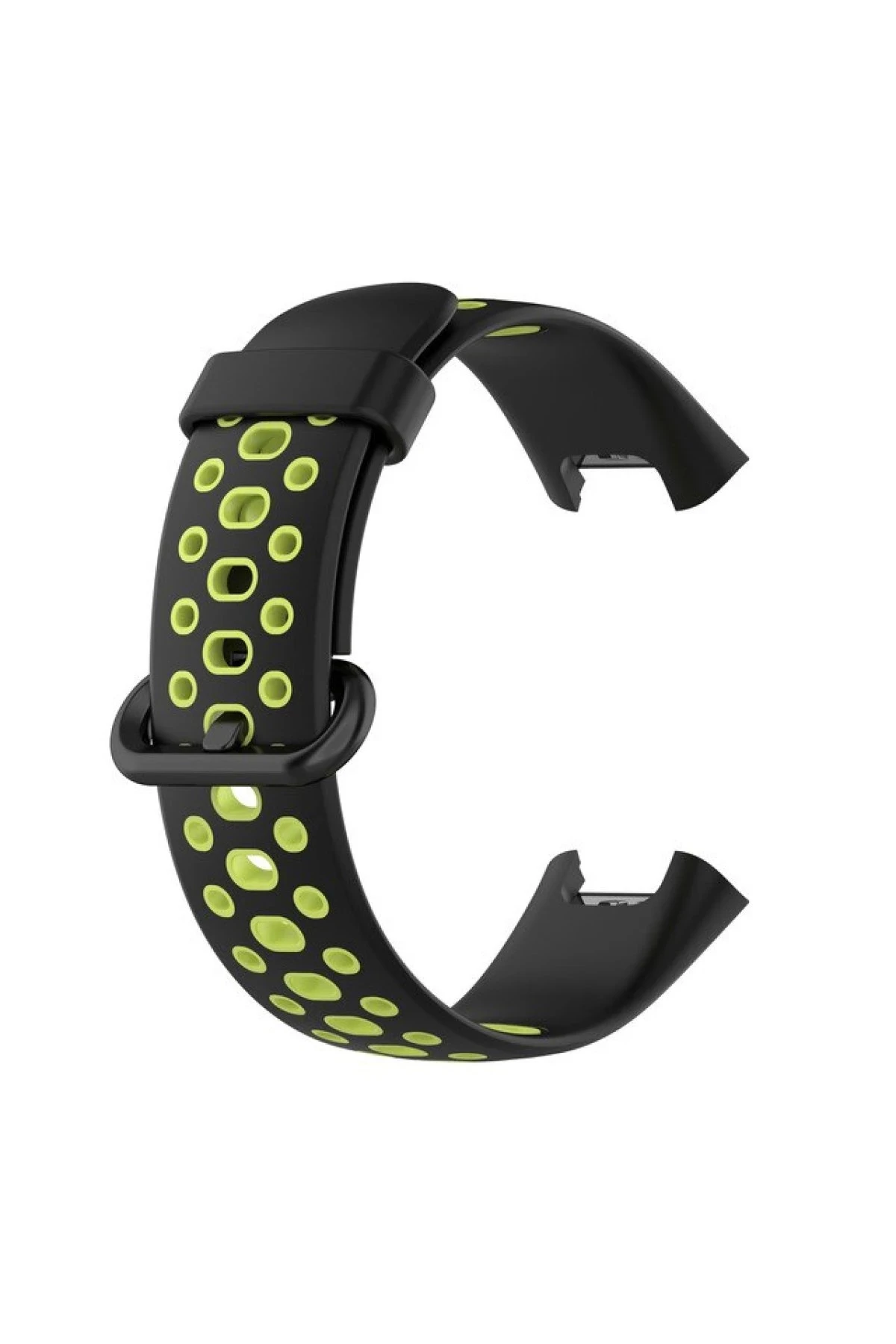 Newface Xiaomi Redmi Watch 2 Spor Delikli Kordon - Siyah-Yeşil