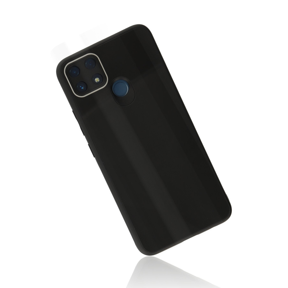 Newface Realme C25 Kılıf Glass Kapak - Siyah — görsel 12