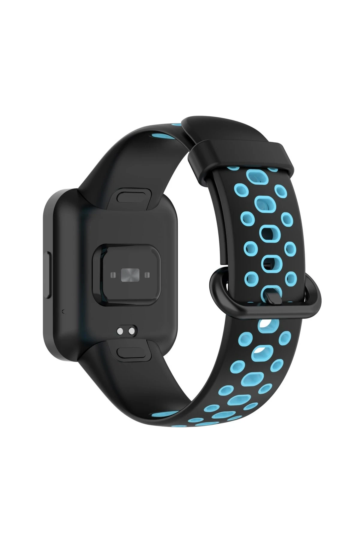 Newface Xiaomi Redmi Watch 2 Spor Delikli Kordon - Siyah-Mavi