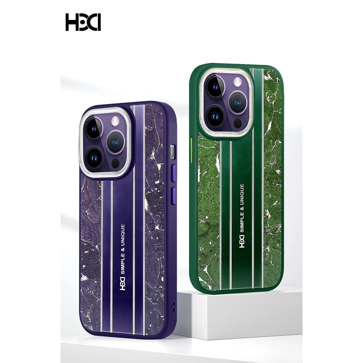 HDD Apple iPhone 15 Pro Max Kılıf HBC-188 Astra Kapak - Lacivert