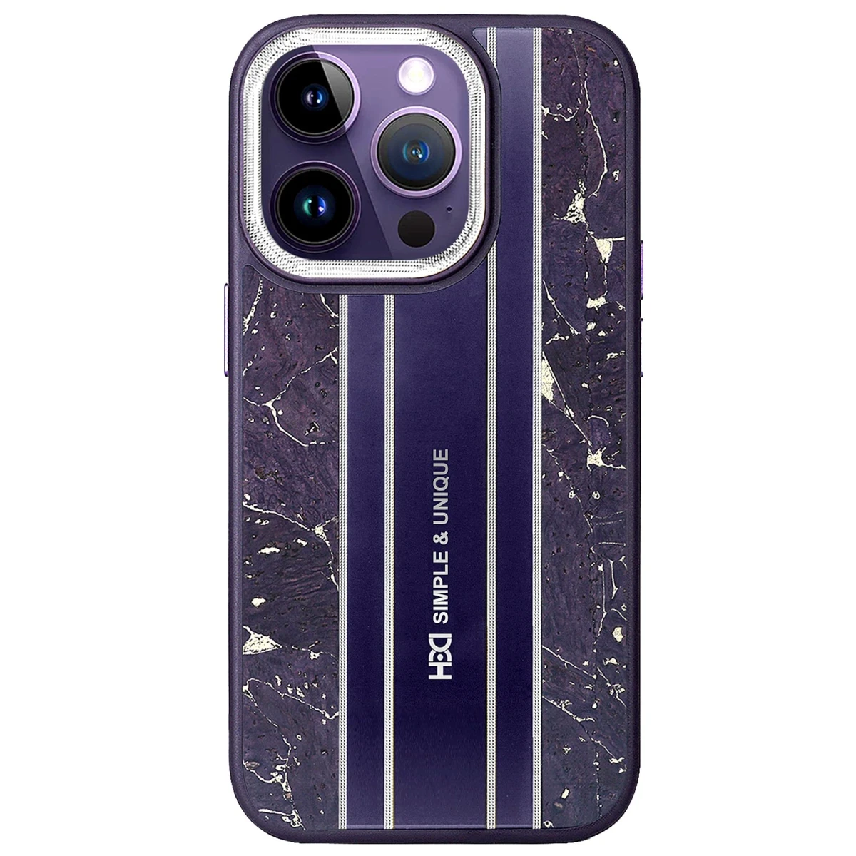 HDD Apple iPhone 15 Pro Max Kılıf HBC-188 Astra Kapak - Derin Mor