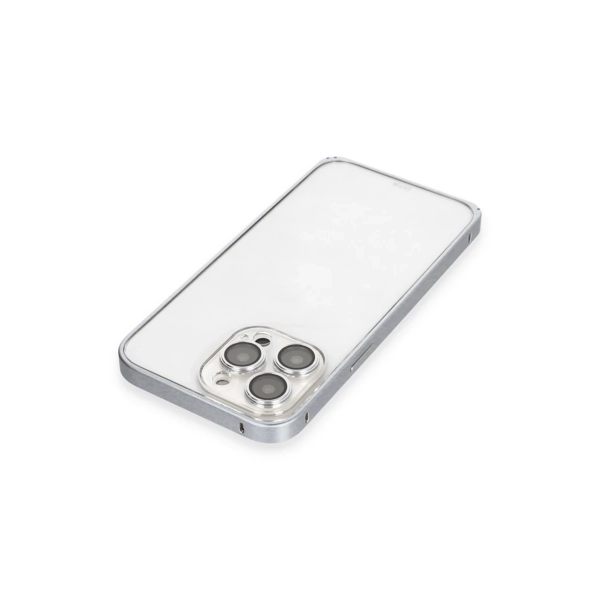 Joko Apple iPhone 15 Pro Max Metal Bumper Mat Kapak - Gri