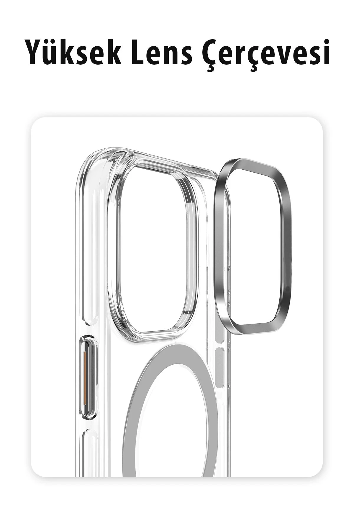 Joko iPhone 14 Pro Kılıf Crystal Magsafe Kapak - Siyah