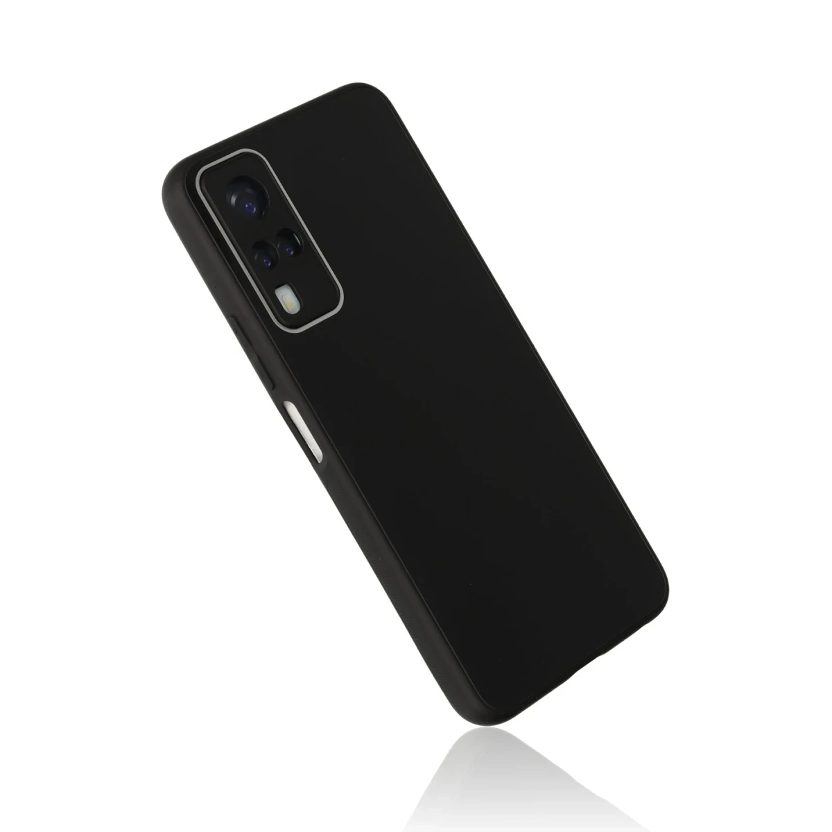 Newface Vivo Y53S Kılıf Glass Kapak - Siyah — görsel 8