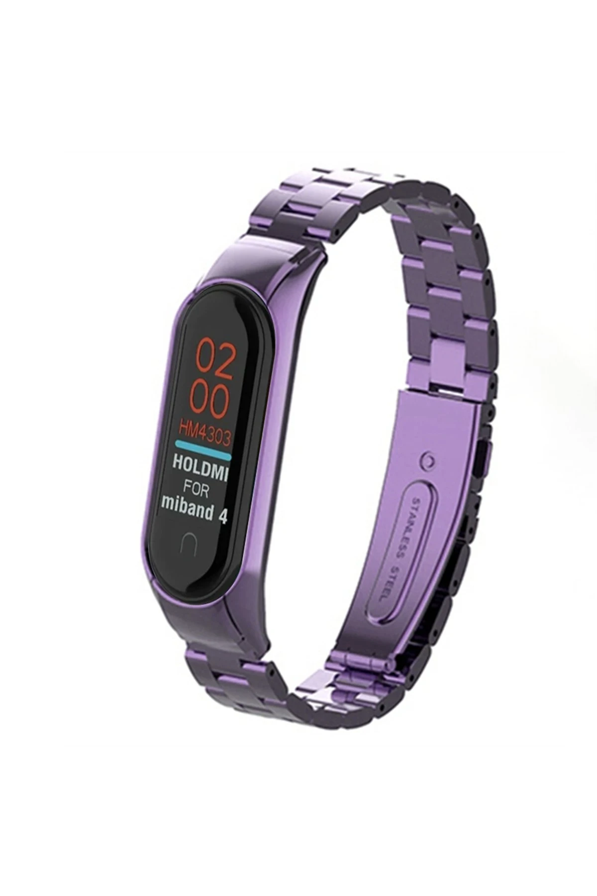 Newface Xiaomi Mi Band 6 Metal Baklalı Kordon - Lila