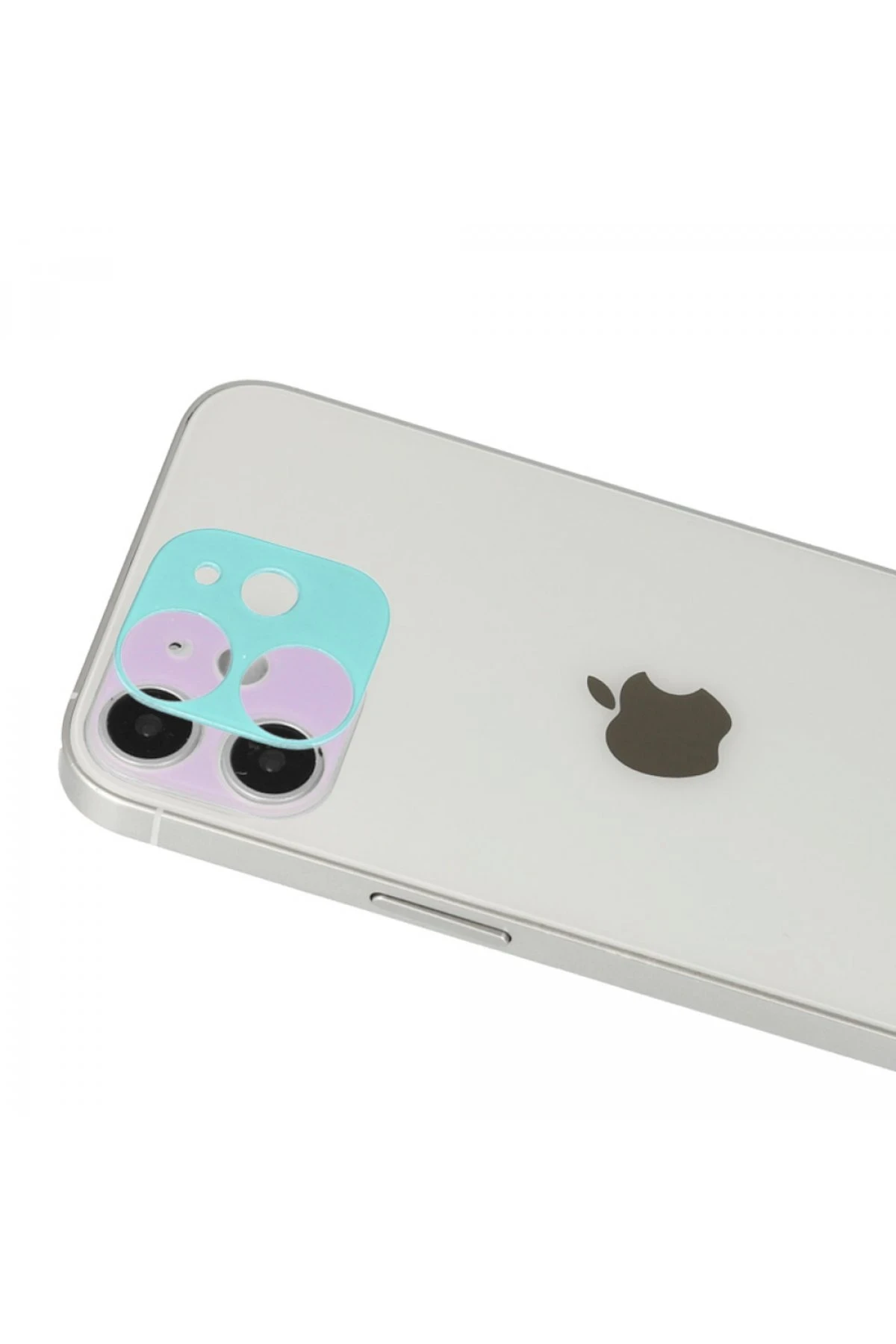 Newface iPhone 12 Rainbow Kamera Lens Koruma Cam - Mor