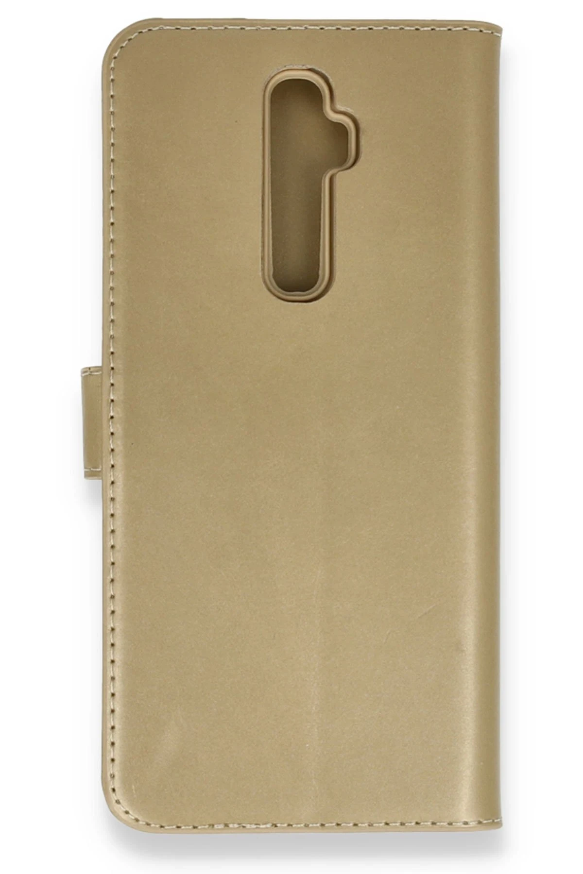Newface Oppo Reno 2Z Kılıf Trend S Plus Kapaklı Kılıf - Gold
