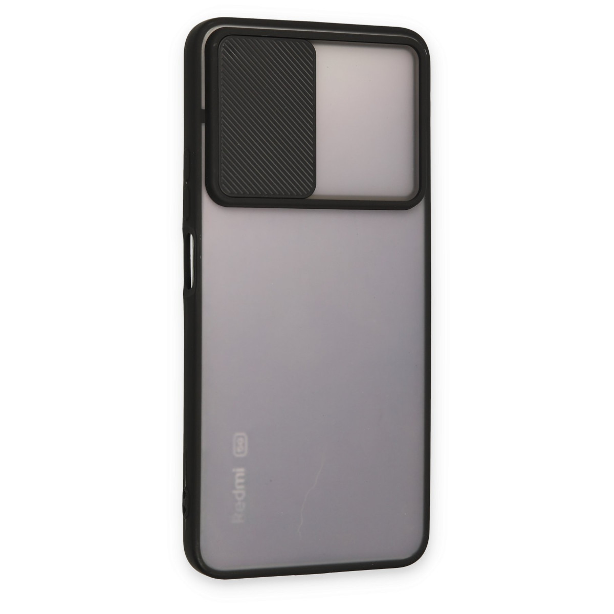 Newface Xiaomi Redmi Note 11T Kılıf Palm Buzlu Kamera Sürgülü Silikon - Siyah — görsel 8