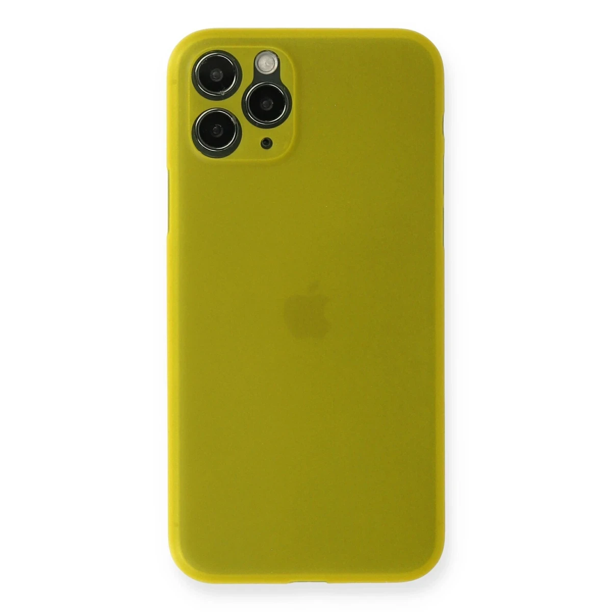 Newface Apple iPhone 11 Pro Kılıf PP Ultra İnce Kapak - Sarı