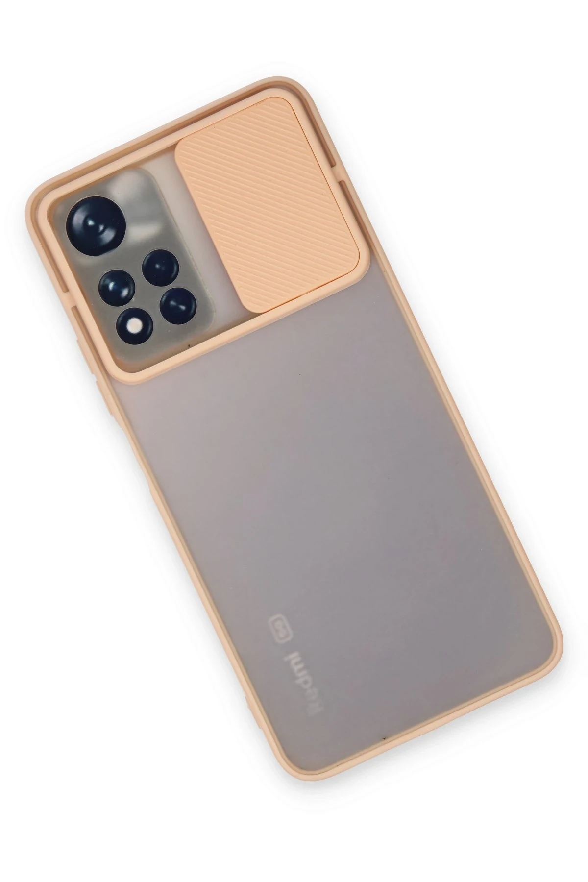 Newface Xiaomi Redmi Note 11T Kılıf Palm Buzlu Kamera Sürgülü Silikon - Pembe