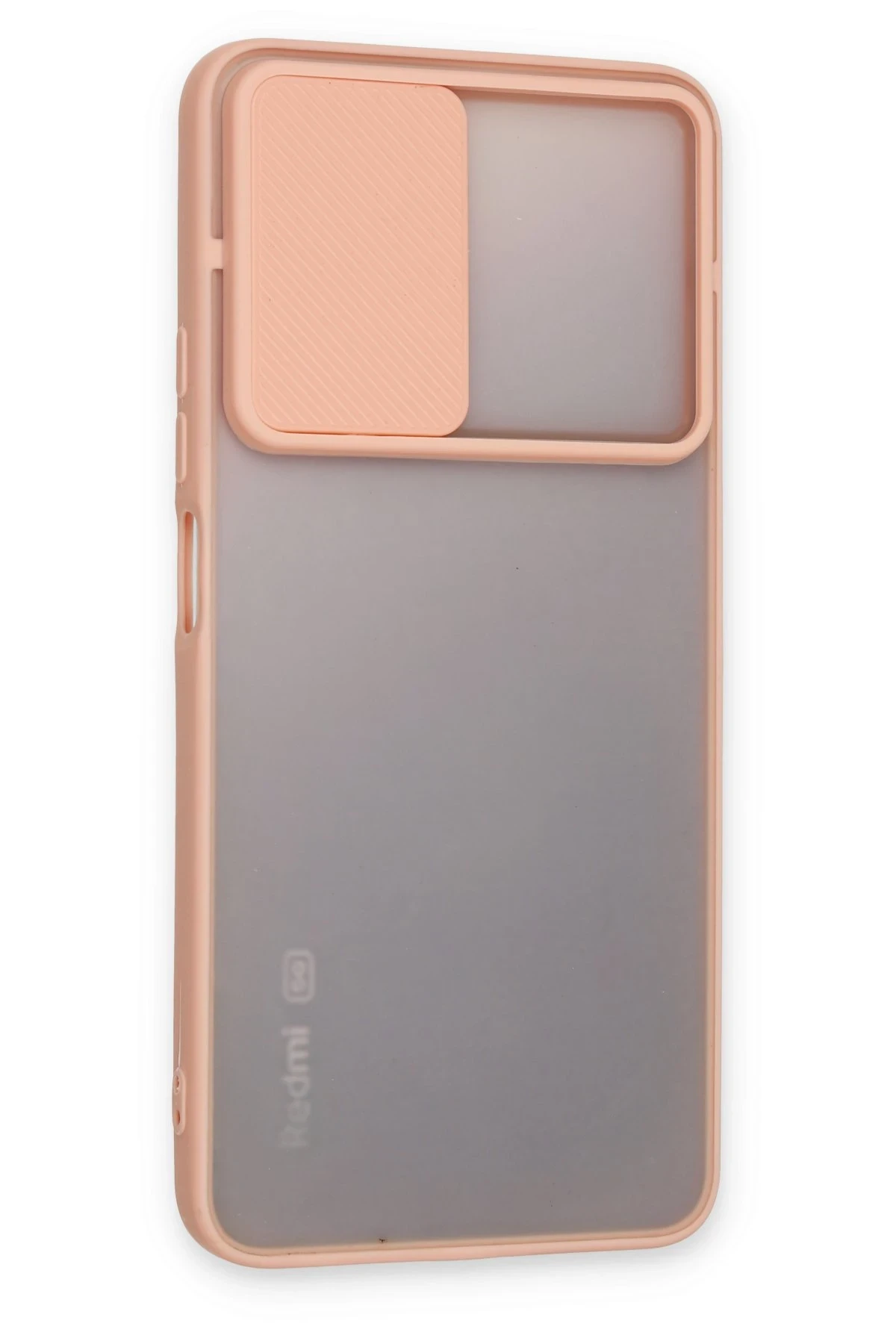 Newface Xiaomi Redmi Note 11 Pro Plus 5G Kılıf Palm Buzlu Kamera Sürgülü Silikon - Pembe