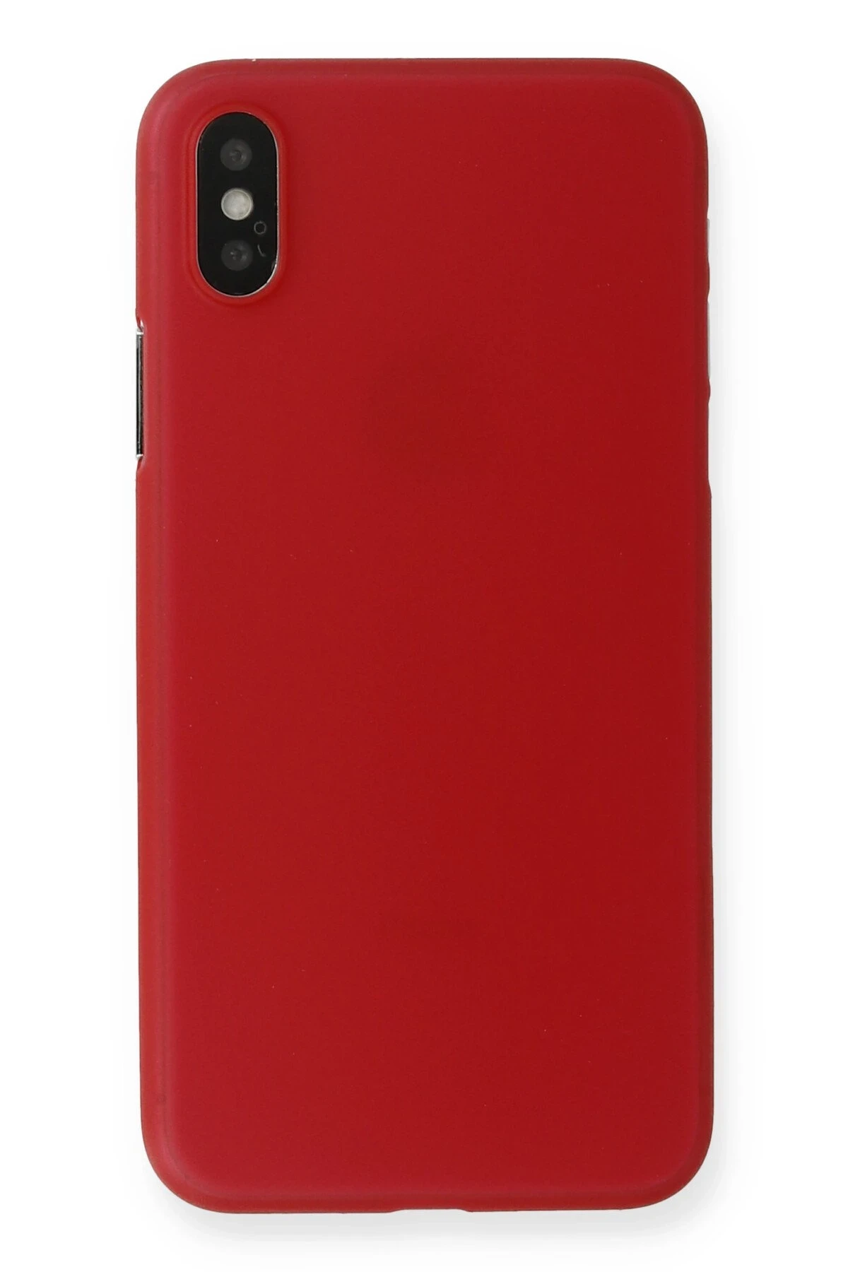Newface iPhone X Kılıf PP Ultra İnce Kapak - Kırmızı