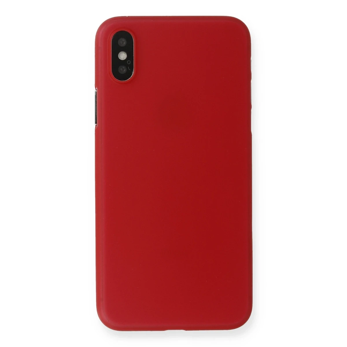 Newface Apple iPhone X Kılıf PP Ultra İnce Kapak - Kırmızı