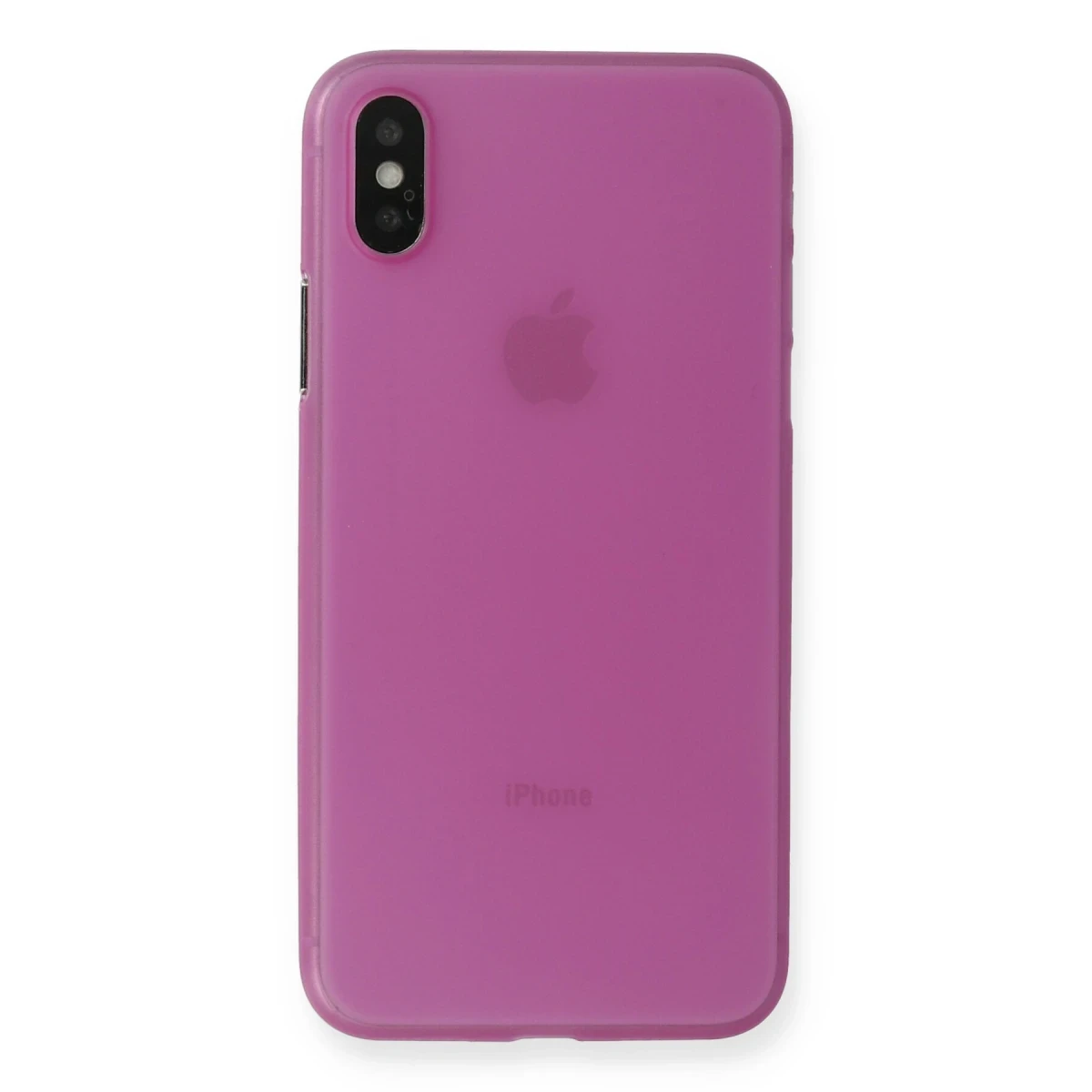 Newface Apple iPhone XS Max Kılıf PP Ultra İnce Kapak - Pembe