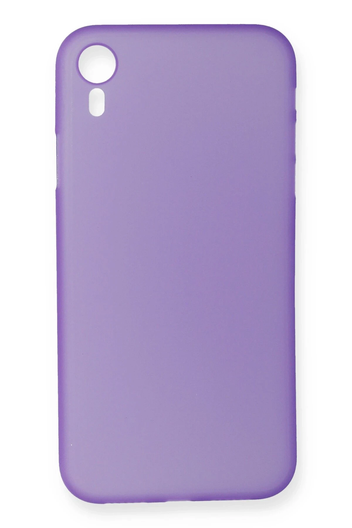 Newface iPhone XR Kılıf PP Ultra İnce Kapak - Mor
