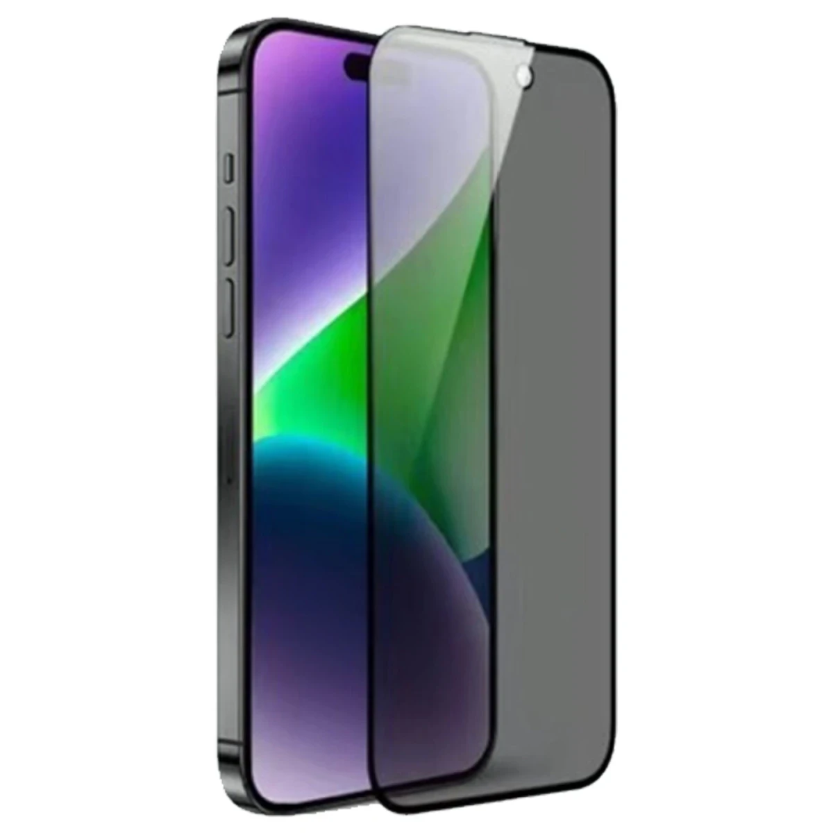 URR Apple iPhone 15 Pro Max HD Privacy Cam Ekran Koruyucu - Siyah