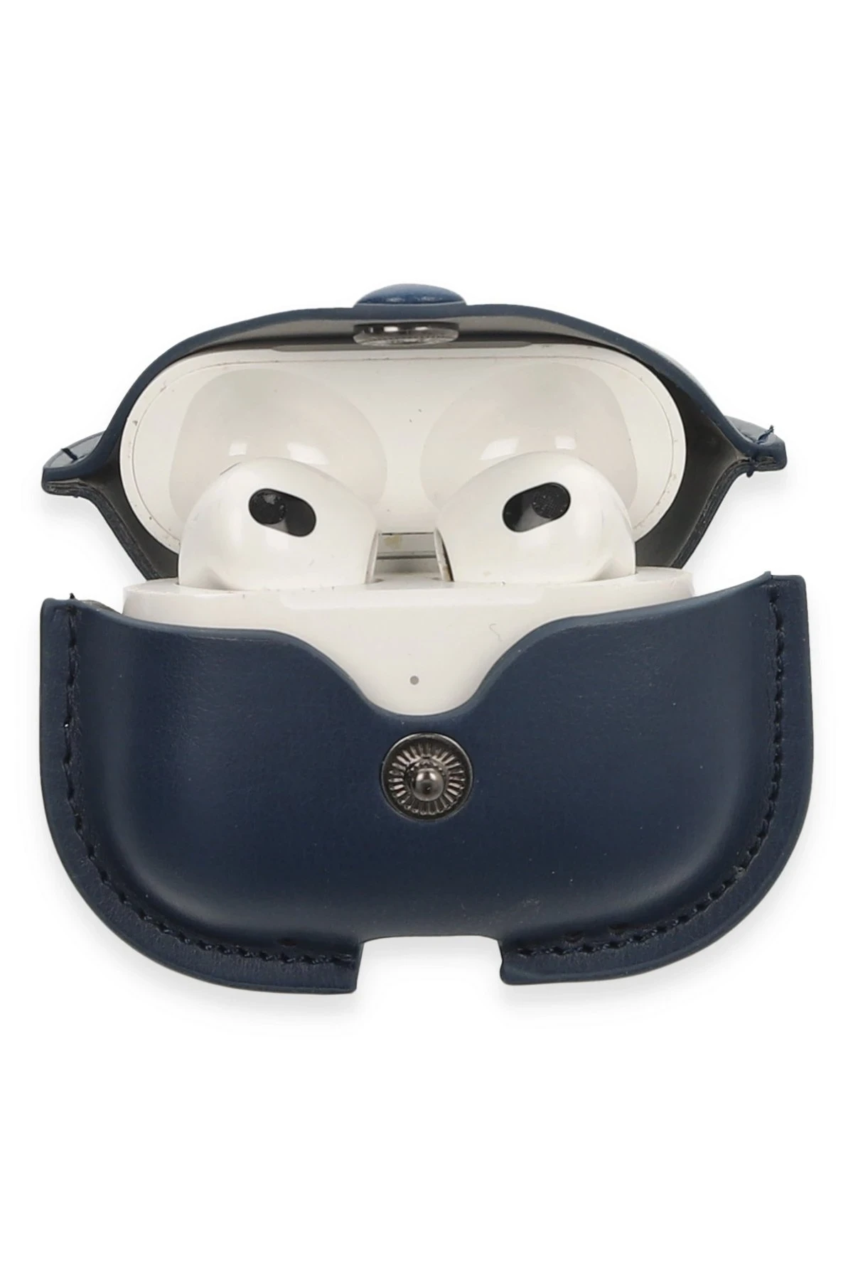 Newface Airpods 3 (3.nesil) Çanta Deri Kılıf - Lacivert