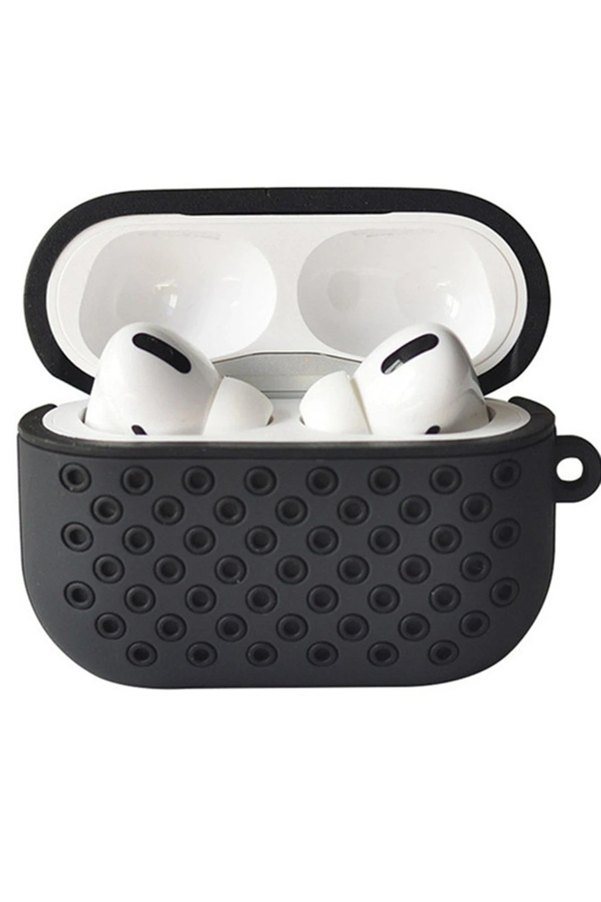Newface Airpods Pro 2 (2.nesil) Spor Delikli Kılıf - Siyah-Siyah