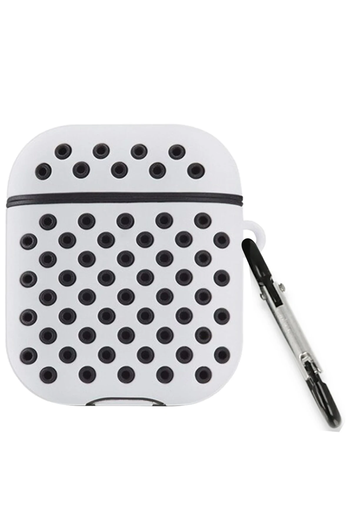 Newface Airpods 2 (2.nesil) Spor Delikli Kılıf - Gri-Siyah