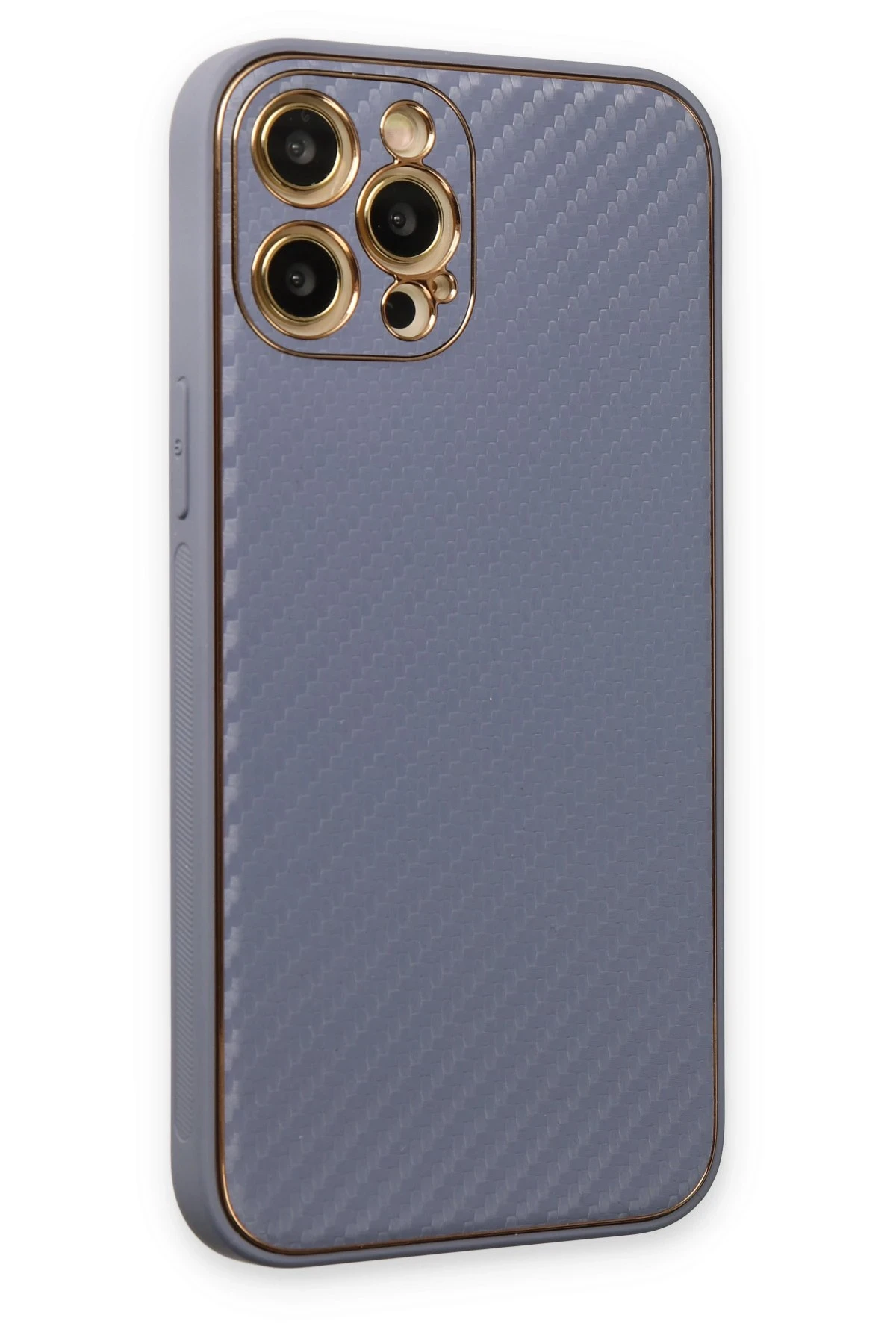 Newface iPhone 12 Pro Kılıf Coco Karbon Silikon - Gri
